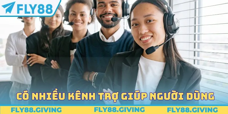 Có nhiều kênh trợ giúp người dùng