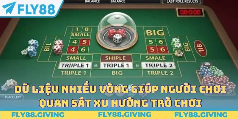 Dữ liệu nhiều vòng giúp người chơi quan sát xu hướng trò chơi