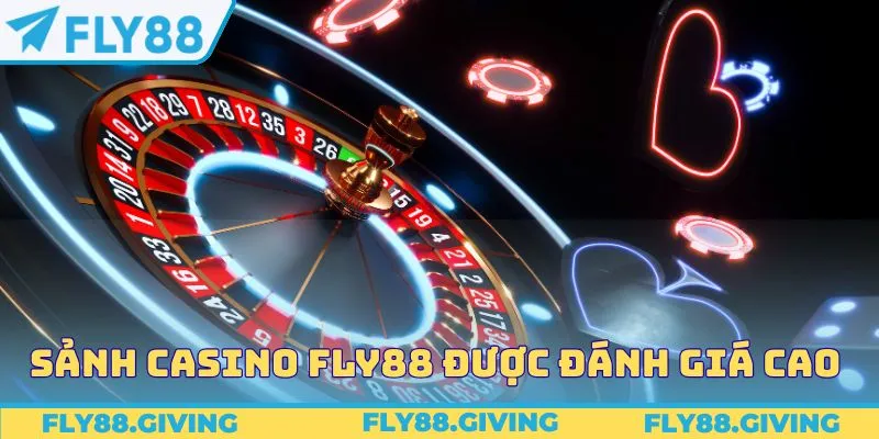 Sảnh casino FLY88 được đánh giá cao